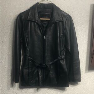 Andrew Marc Women's Sleek Black Leather Jacket